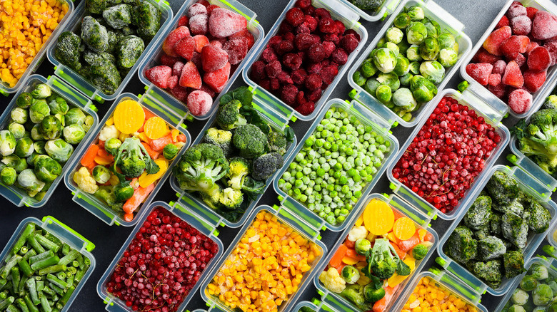 الخضروات والفواكه المجمدة